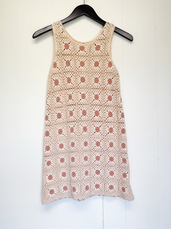 Rylee + Cru Other - RYLEE + CRU Crochet Floral Tank Dress 10-12